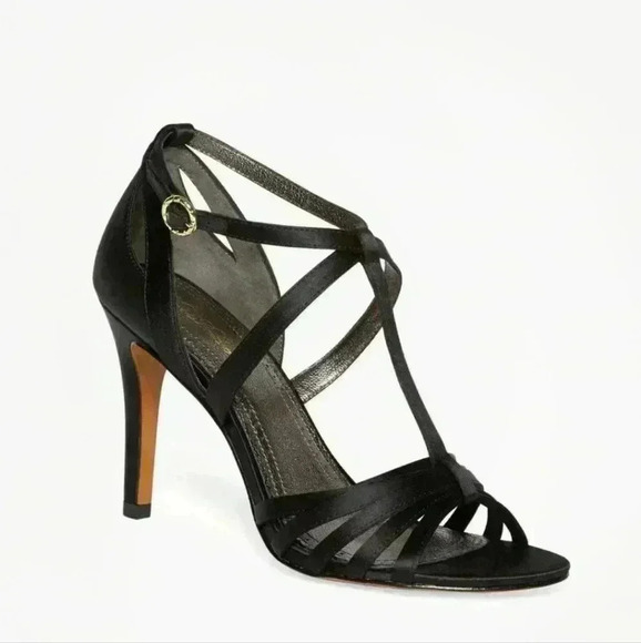 Brooks Brothers Shoes - BROOK BROTHERS HIGH HEELED SATIN SANDAL SIZE 8.5